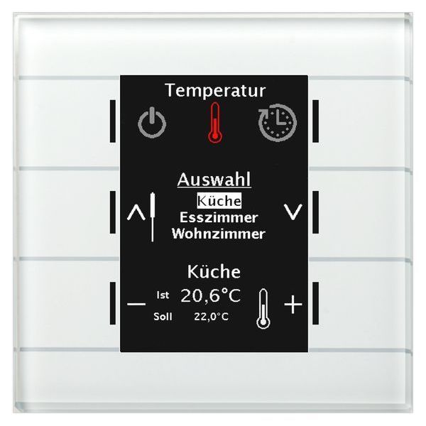 MDT KNX Glas Bedienzentrale Smart mit Farbdisplay, Weiß