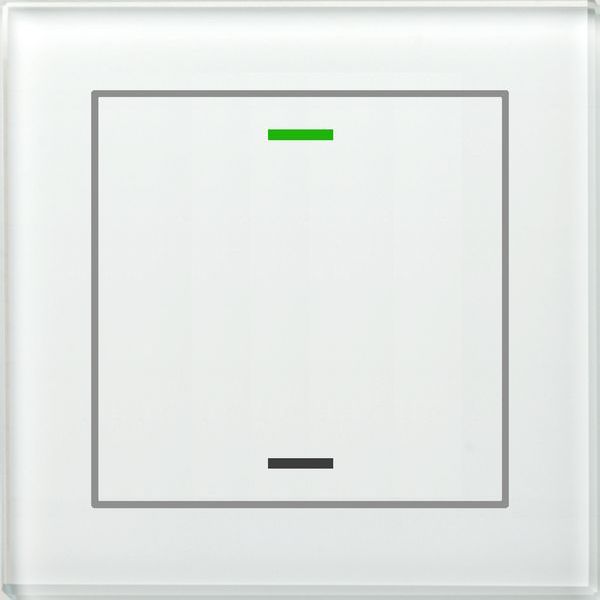MDT KNX Glastaster II Light 1-fach, RGBW, Temperatursensor, Weiß, Neutral