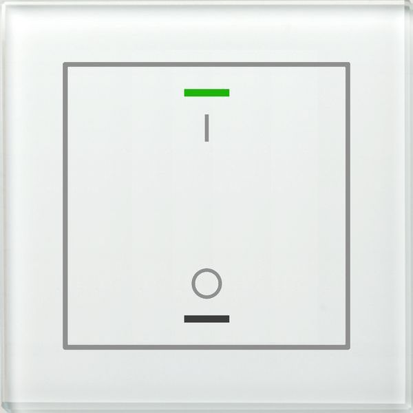 MDT KNX Glastaster II Light 1-fach, RGBW, Temperatursensor, Weiß, Schalten