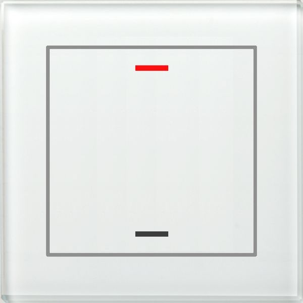 MDT KNX Glastaster II Light 1-fach, RGBW, Weiß, Neutral
