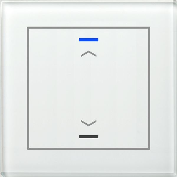 MDT KNX Glastaster II Light 1-fach, RGBW, Weiß, Jalousie
