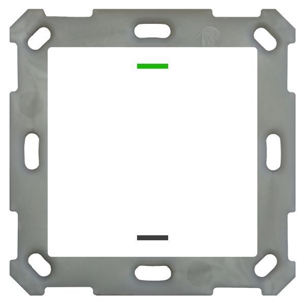 MDT KNX Taster Light 55 1-fach, RGBW, Temperatursensor, Reinweiß glänzend, Neutr