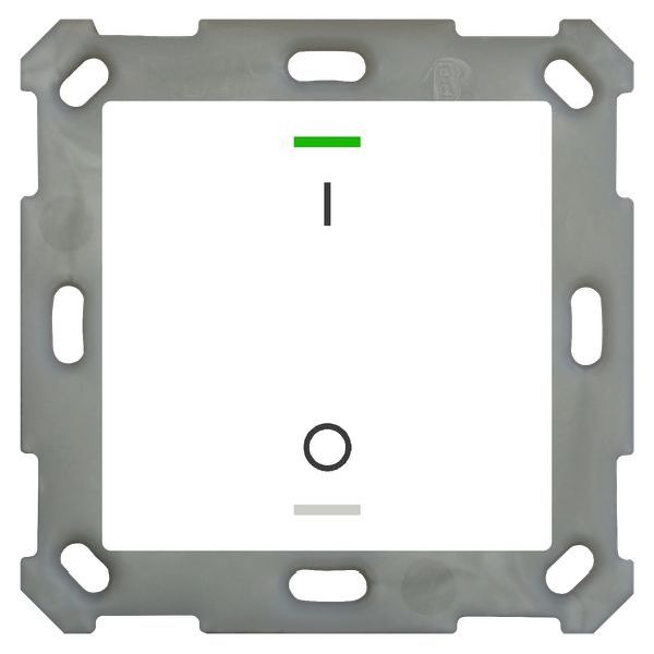 MDT KNX Taster Light 55 1-fach, RGBW, Temperatursensor, Reinweiß glänzend, Schal