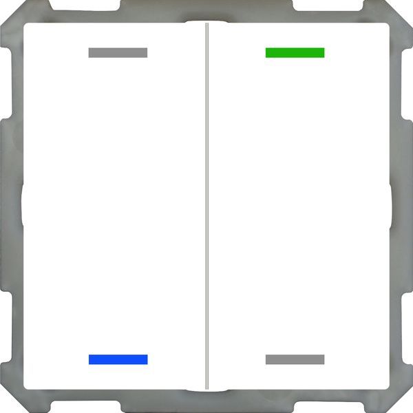 MDT KNX Taster Light 63 2-fach, RGBW, Temperatursensor, Studioweiß glänzend, Neu