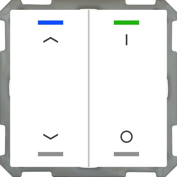 MDT KNX Taster Light 63 2-fach, RGBW, Temperatursensor, Studioweiß glänzend, Jal
