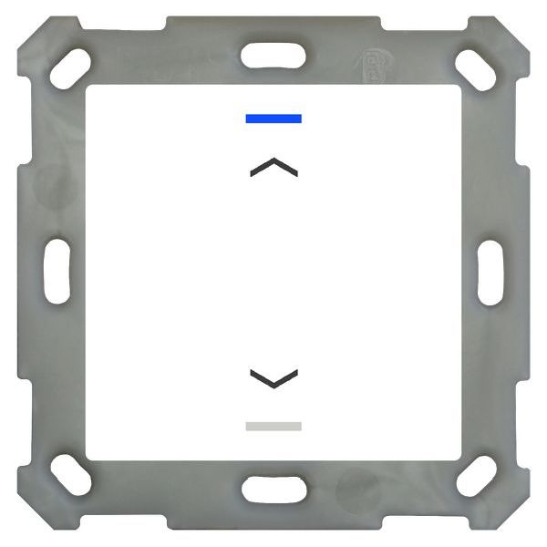 MDT KNX Taster Light 55 1-fach, RGBW, Reinweiß glänzend, Jalousie