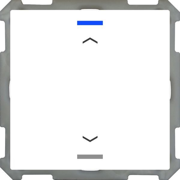 MDT KNX Taster Light 63 1-fach, RGBW, Studioweiß glänzend, Jalousie