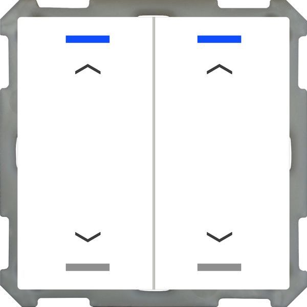 MDT KNX Taster Light 63 2-fach, RGBW, Studioweiß glänzend, Schalten