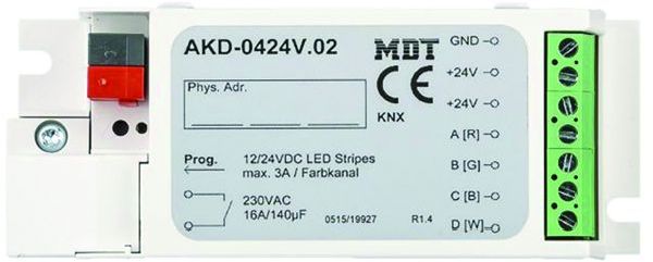 MDT KNX LED Controller 4-Kanal 3/6 A, RGBW
