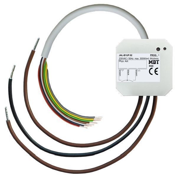 MDT KNX Jalousieaktor 1-fach, UP, 6 A, 230 V AC, mit 4 Binäreingängen