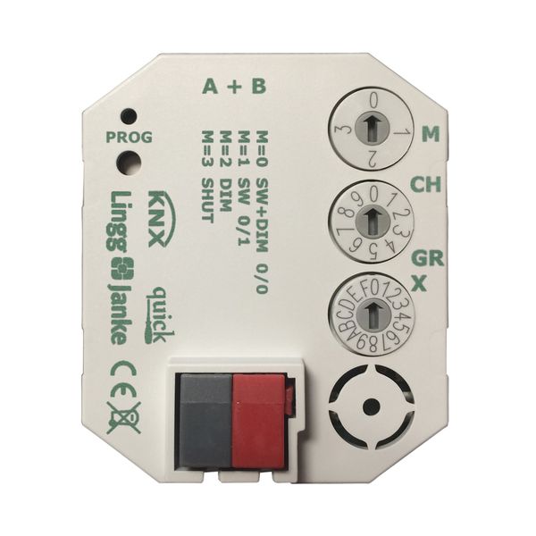 Lingg&Janke KNX quick Tasterschnittstelle, für Wippe 2-fach, mit Einzelader-Ansc