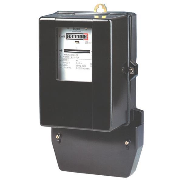 Drehstromzähler elektromechanisch 10/60A, geeicht, Rücklaufsperre