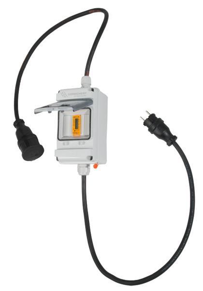 KDK-mobiler Stromzähler WS -RollenZählwerk- 16 A - MID - Schuko-Stecker - IP44