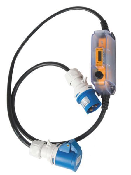 KDK-mobiler Stromzähler DISPLAY-FLEX WS - 16A - CEE-Stecker