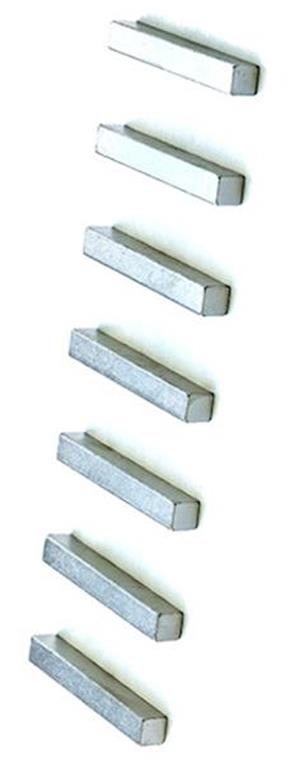 Aluminiumcomposit Zähleranschlussstift, 100A, l=45mm, Vierkant, 100Stück