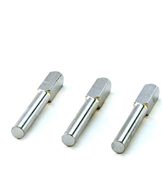 Aluminiumcomposit Zähleranschlussstift, 100A, l=45mm, Rund/Vierkant, 3Stück