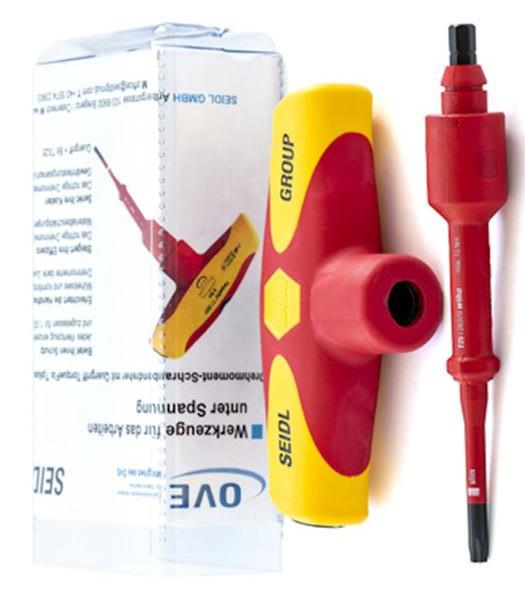 Drehmoment-Schraubendreher mit Quergriff und festem Drehmoment 5,35Nm + Bit TX25