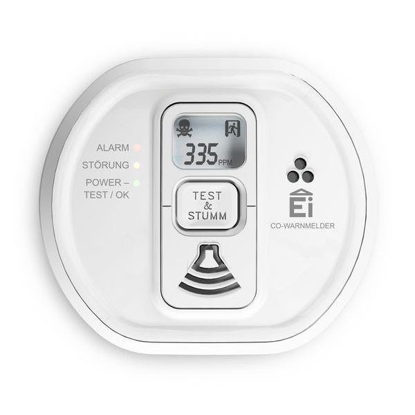 EIEL Kohlenmonoxid-Warnmelder mit 10-Jahres-Lithium-Batterie funkvern.