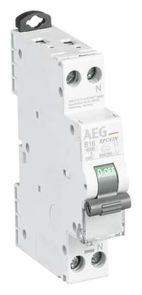AEG Leitungsschutzschalter EPC61N C16 6kA Unibis 1pol.+N 1TE C16A