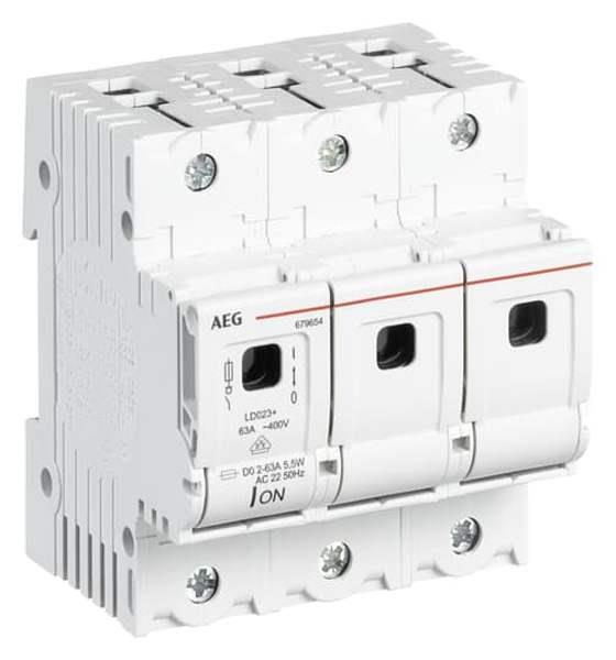 AEG Sicherungslasttrennschalter D02 3 polig, 63 A Alt-GE: 544333