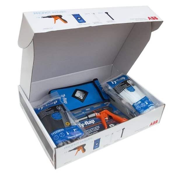 ABB Ty-Rap Profi-Kit Set, professionelle Auswahl Ty-Rap Produkten in einem prakt
