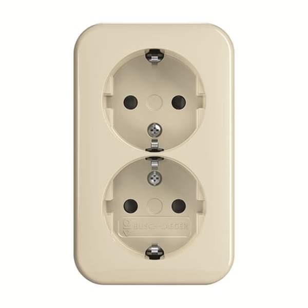 Busch-Jäger 202 EAPB/11 SCHUKO Doppelsteckdose, EBS