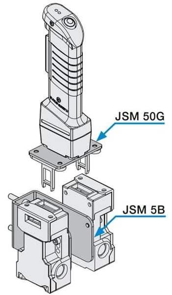 ABB JSM 5B Wandhalterung für 2 Sicherheitsverriegelungsschalter