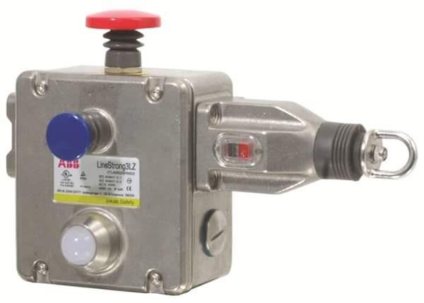 ABB LineStrong3LZ Sicherheitsseilzugschalter 4NC + 2NO, M20, LED, Not-Halt-Vorri