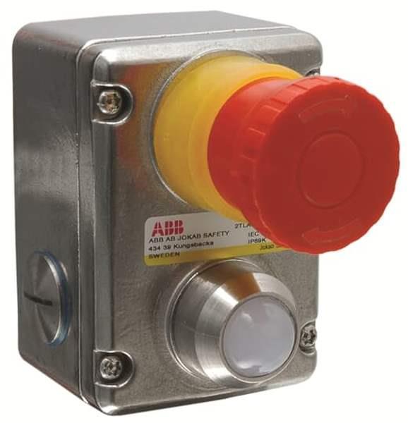 ABB ESTRONGZ LED Not-Halt-Taster 2 NC + 2 NO, M20, LED