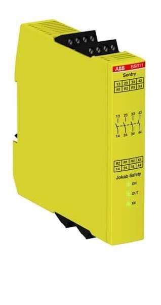 ABB SENTRY BSR11 24VDC SAFETY RELAY Relaisausgänge 4 NO