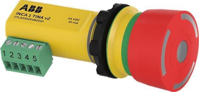 ABB INCA 1 TINA v2 Not-Halt-Taster Funktion, für Einbau in Bedienfeld