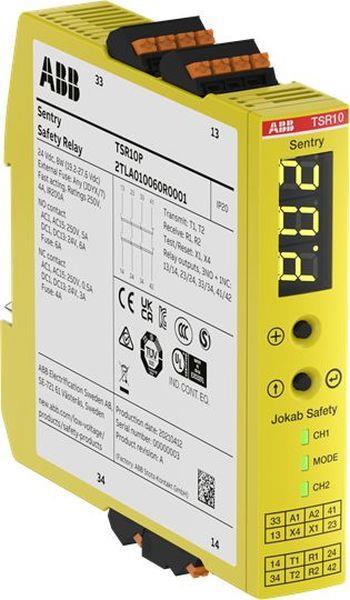 ABB Sentry TSR10P Sicherheitsrelais Relaisausgänge 3NO+1NC