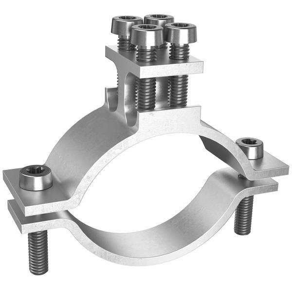 Kaiser Erdleitungsbride 1½ - 2' (47.9-59.6 mm), 2 x 4 - 50 mm² Seil - Draht ø 8