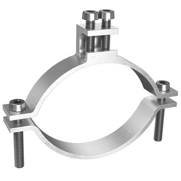 Kaiser Erdleitungsbride 2½ - 3' (75.2-87.9 mm), 4 - 50 mm² Seil - Draht ø 8 mm