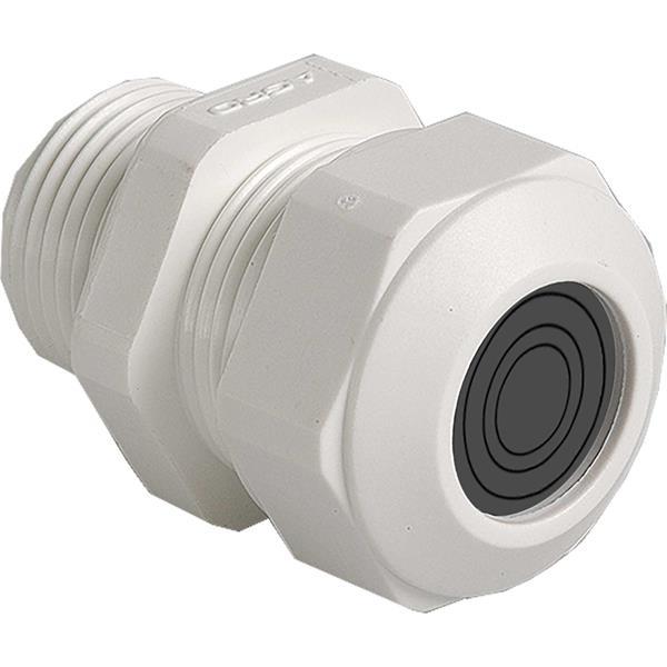 Kaiser Kabelverschr. Prog. Kst. ML GFK M20x1.5, Weiss RAL 9010 Kabel Ø 4.0 - 15.