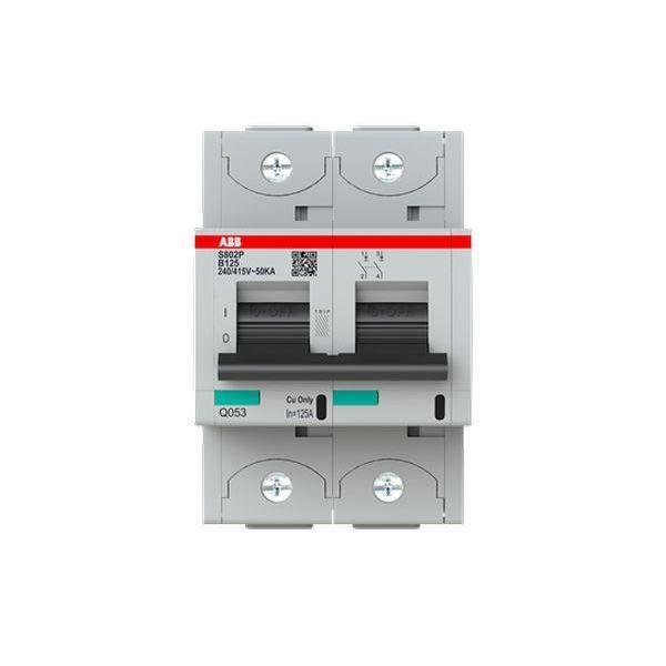ABB S802P-B125 Hochleis.-Sicherungsautomat 125A, B-Char., Icu=50kA 240/415V AC,