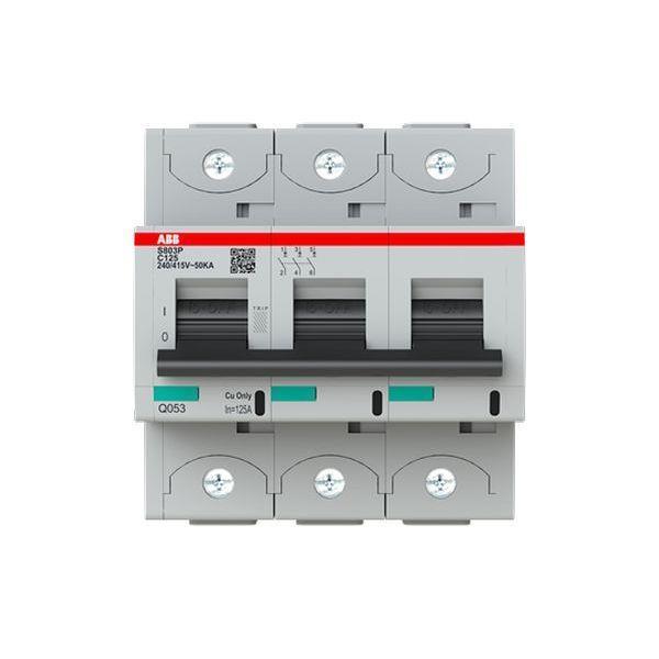 ABB S803P-C125 Hochleis.-Sicherungsautomat 125A, C-Char., Icu=50kA 240/415V AC, ABB S803P-C125 Hochleis.-Sicherungsautomat 125A, C-Char., Icu=50kA 240/415V AC,