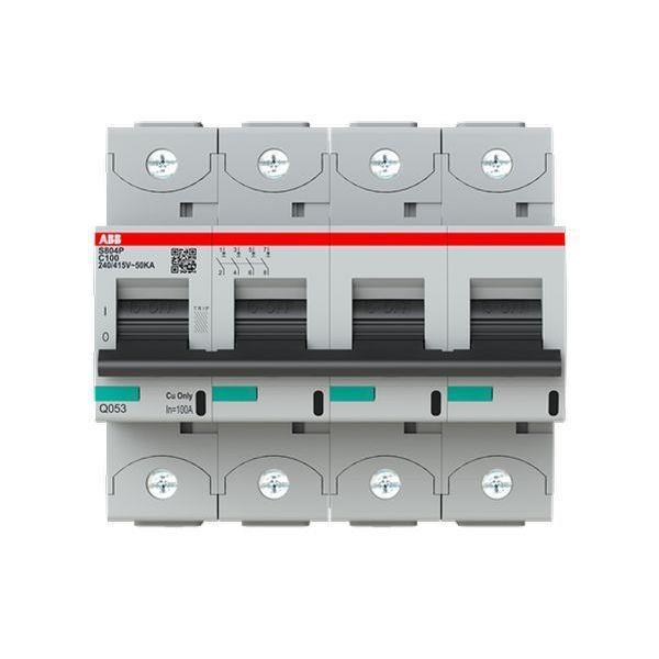 ABB S804P-C100 Hochleis.-Sicherungsautomat 100A, C-Char., Icu=50kA 240/415V AC, ABB S804P-C100 Hochleis.-Sicherungsautomat 100A, C-Char., Icu=50kA 240/415V AC,