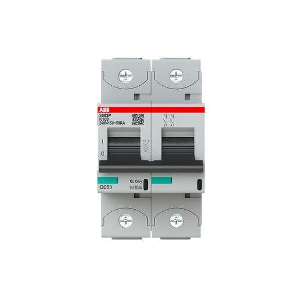 ABB S802P-K100 Hochleis.-Sicherungsautomat 100A, K-Char., Icu=50kA 240/415V AC, ABB S802P-K100 Hochleis.-Sicherungsautomat 100A, K-Char., Icu=50kA 240/415V AC,