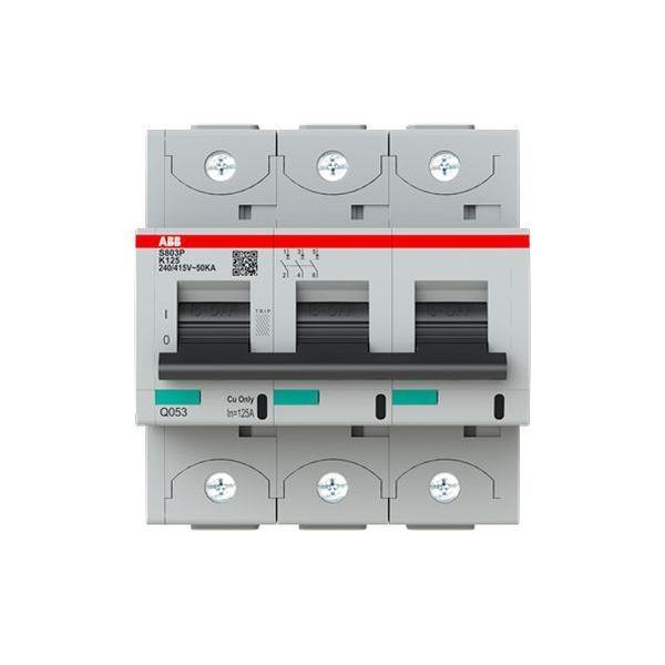 ABB S803P-K125 Hochleis.-Sicherungsautomat 125A, K-Char., Icu=50kA 240/415V AC, ABB S803P-K125 Hochleis.-Sicherungsautomat 125A, K-Char., Icu=50kA 240/415V AC,