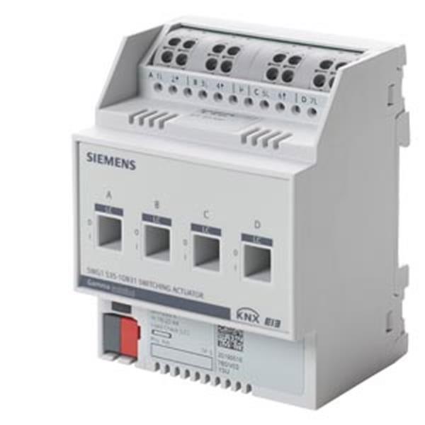 KNX Schaltaktor, 4 x AC 230 V, 16/20 AX, C-Last, Laststrom-Überwachung