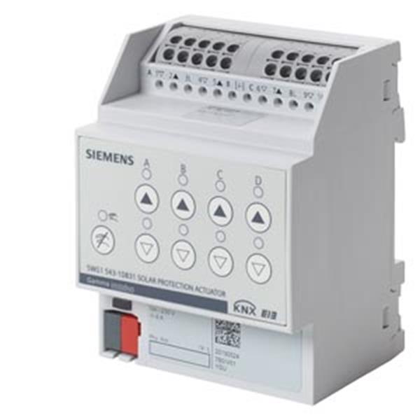KNX Sonnenschutzaktor, 4 x AC 230 V, 6 A, mit Endlagenerkennung