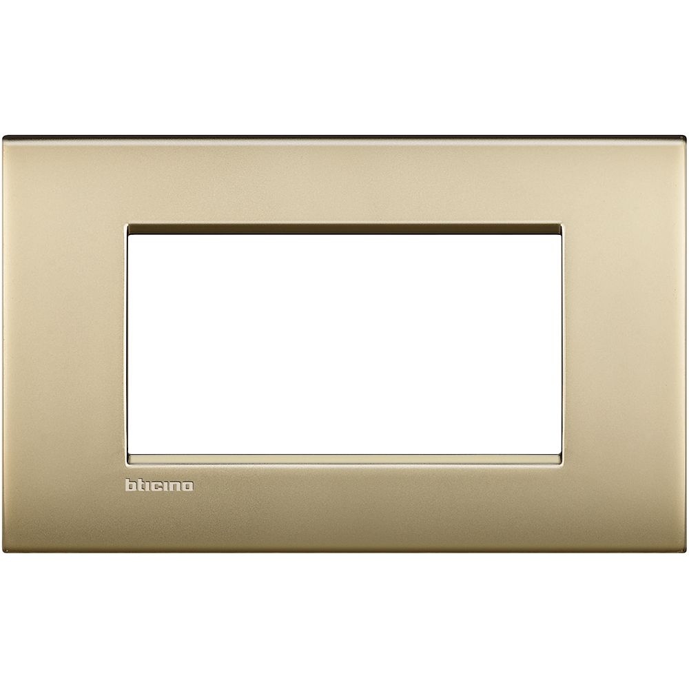 Legrand Abdeckrahmen LIVINGLIGHT AIR, 4-modulig, Farbe: Gold matt