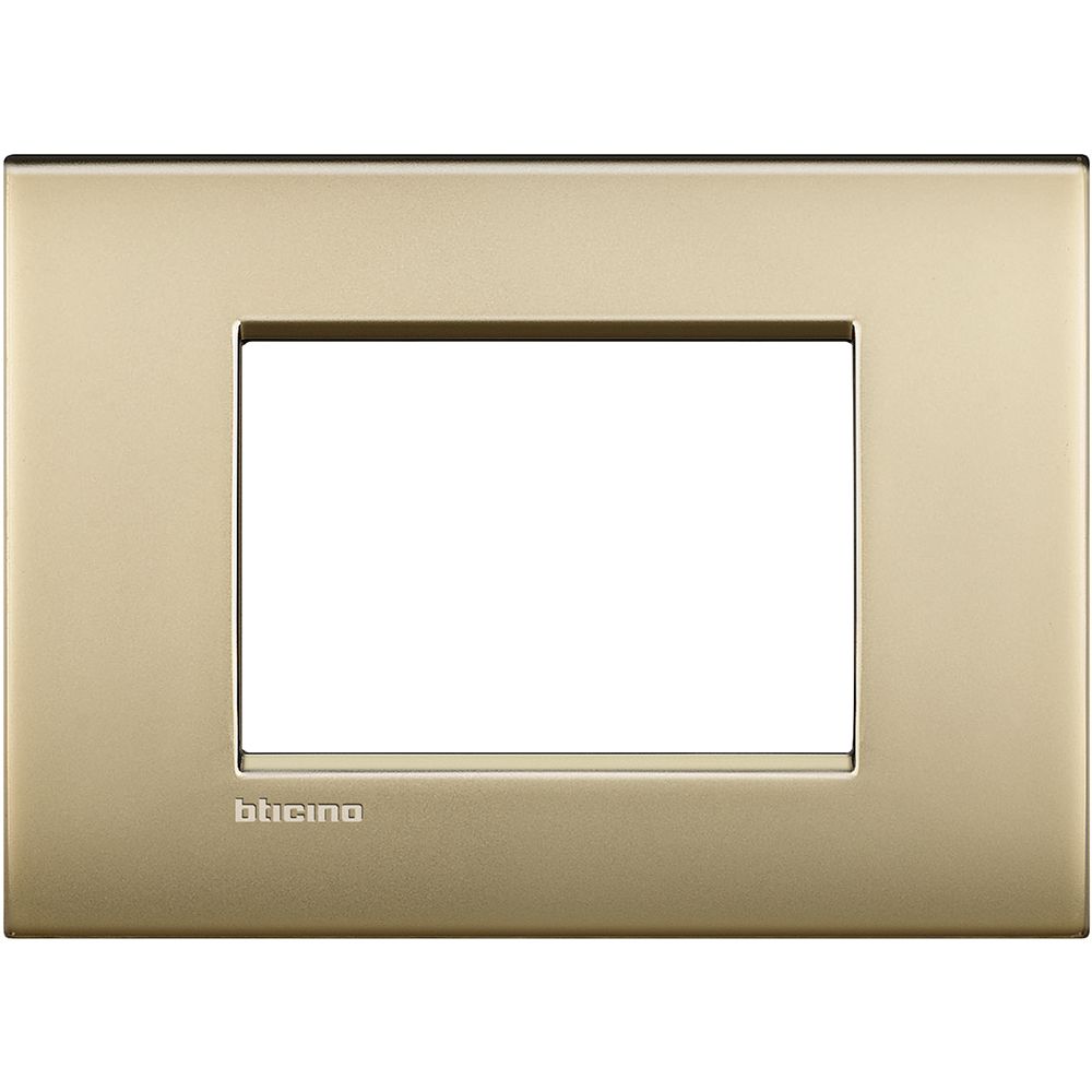 Legrand Abdeckrahmen LIVINGLIGHT AIR, 3-modulig, Farbe: Gold matt