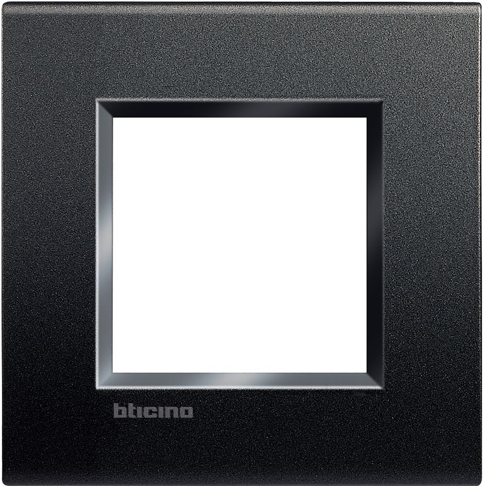 Legrand Abdeckrahmen LIVINGLIGHT: 1-fach, 2 Module, Farbe: Anthrazit