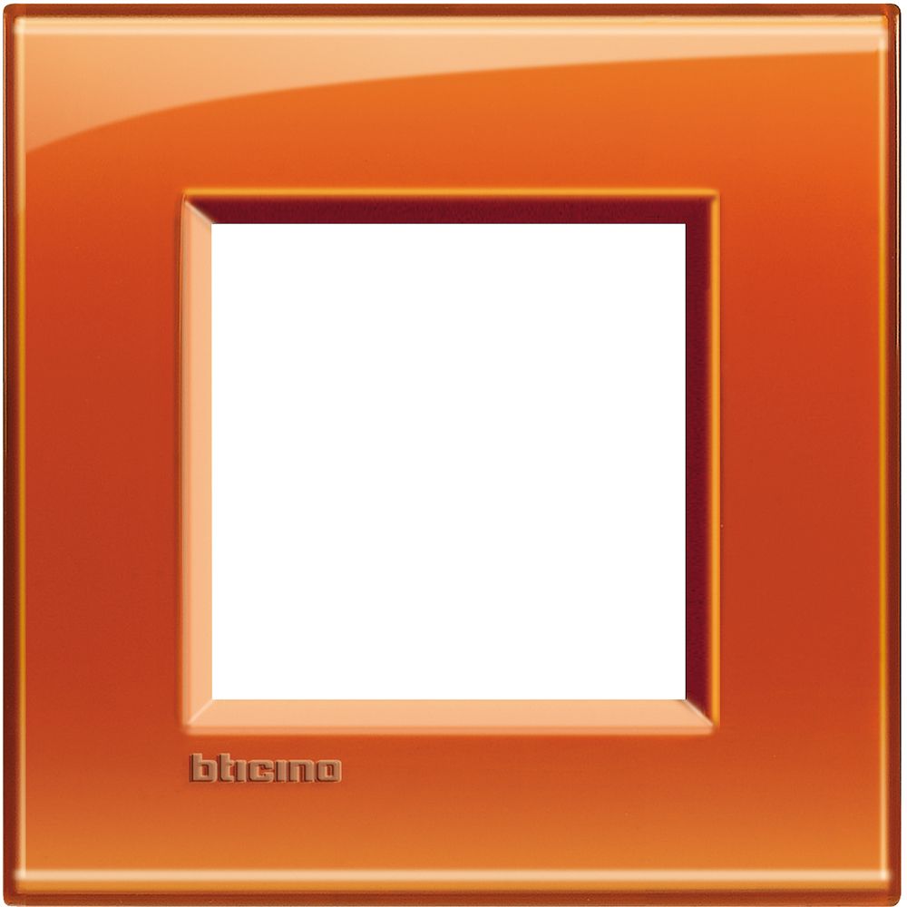 Legrand Abdeckrahmen LIVINGLIGHT: 1-fach, 2 Module, Farbe: Orange