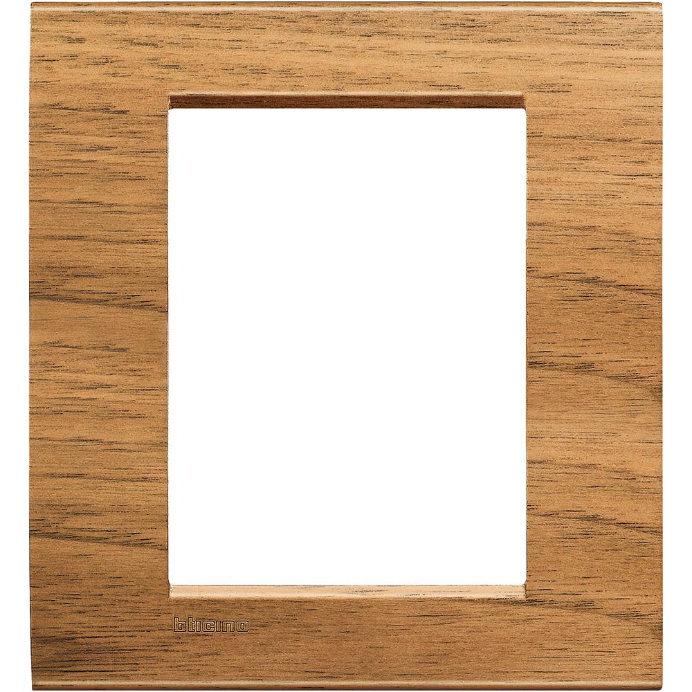 Legrand Abdeckrahmen LIVINGLIGHT für Kompaktinstallation, 3-modulig, Farbe: Waln