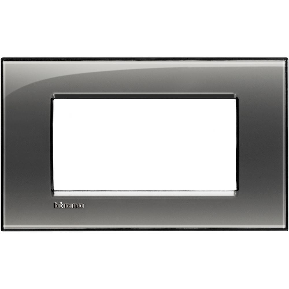 Legrand Abdeckrahmen LIVINGLIGHT für Kompaktinstallation, 4-modulig, Farbe: Rauc