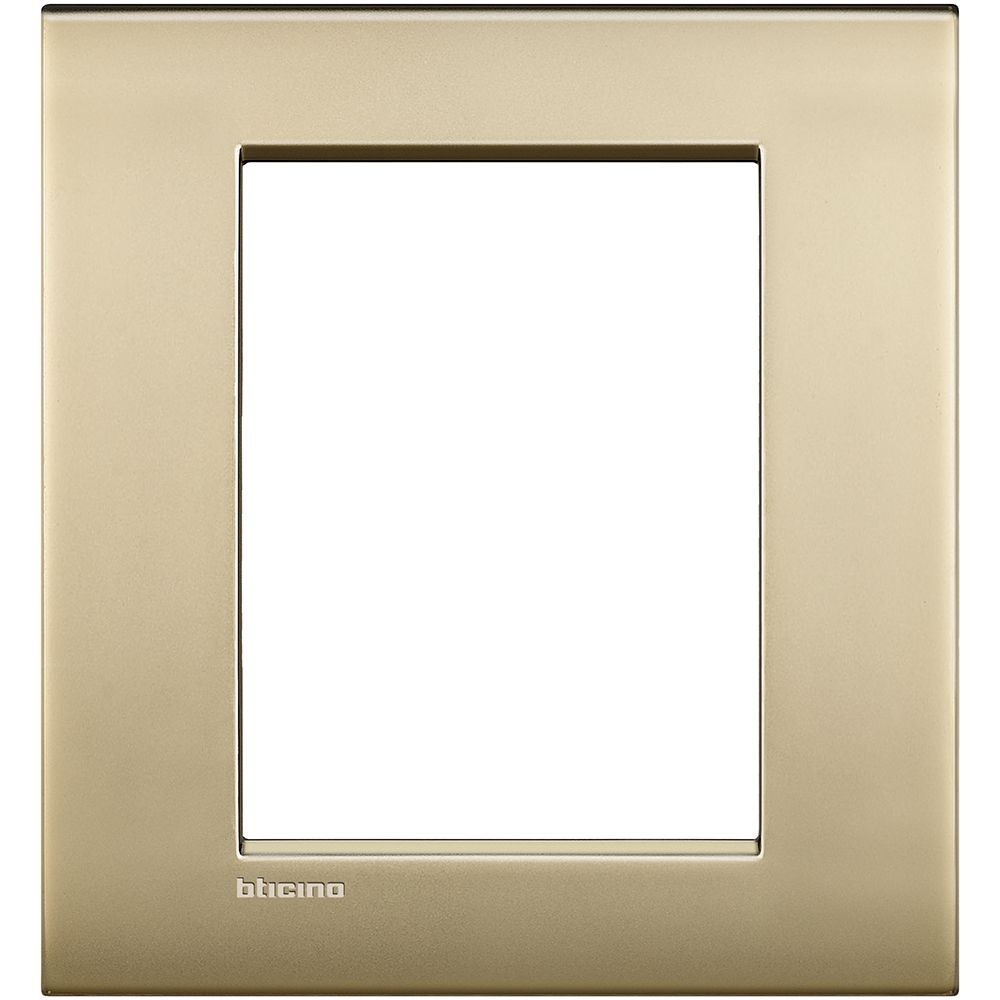 Legrand Abdeckrahmen LIVINGLIGHT AIR, 3+3 Module, Farbe: Gold matt