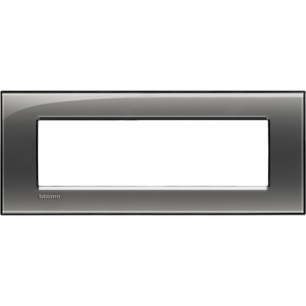 Legrand Abdeckrahmen LIVINGLIGHT für Kompaktinstallation, 7-modulig, Farbe: Rauc